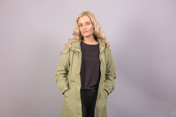 LANA Lightweight Trench Olive