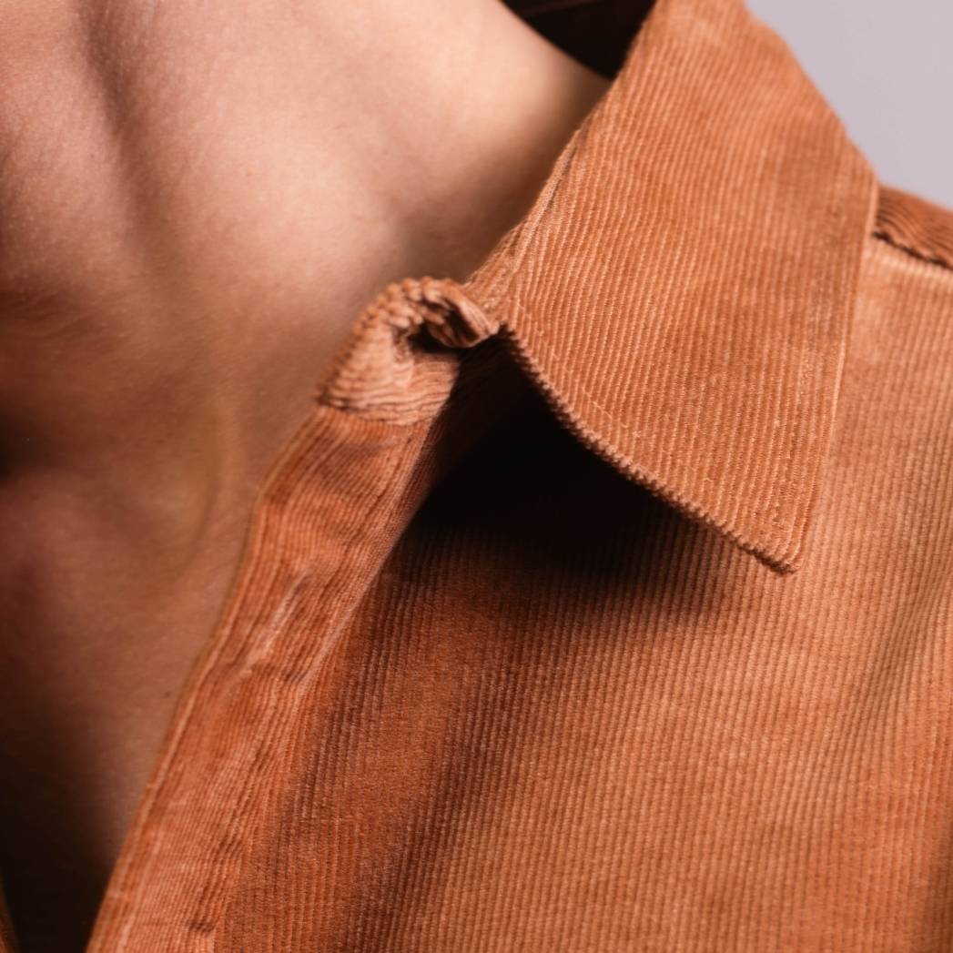 JACOB Jody Courdoroy Shirt Tan - Image 2