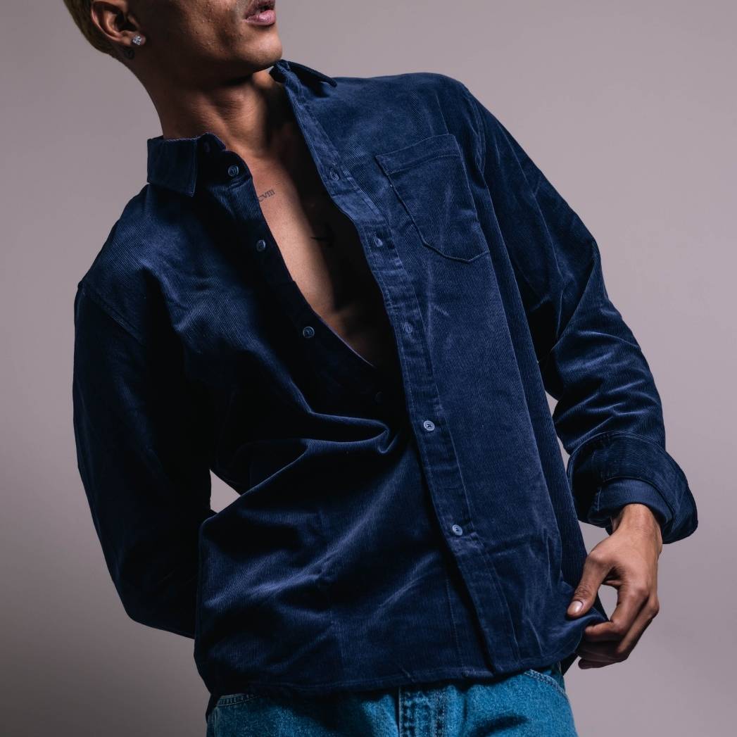 JACOB Jody Courdoroy Shirt Navy